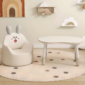 "Ivory Wood Hydrophobic Adaptable Height Kids Art Desk for Kids"